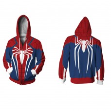 Game Spiderman PS4 3D Zip Up Cotton Hoodies
