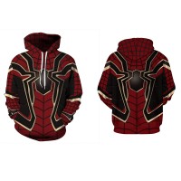 The Avengers Endgame Spider Man Long Sleeve Hoodie 3D Print Pattern Costume  
