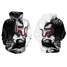 Venom Long Sleeve Hoodie 3D Print Pattern Suit