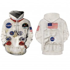 Nasa Astronaut Hoodies Long Sleeve 3D Print Pattern Space Suits