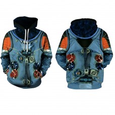 New Nasa Astronaut Long Sleeve Hoodie 3D Print Cotton Suit