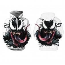 Venom Suit 3D Printed Long Sleeeve Cotton Hoodie