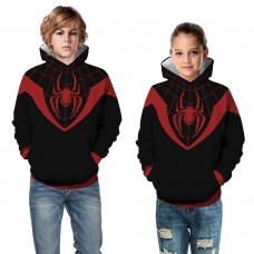 Fashion Spider Man Miles Morales Pattern Long Sleeve Swearshirt For Kids