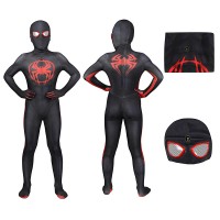 Spider-Man Across the Spider-Verse Cosplay Suit Miles Morales Jumpsuit For Kids  