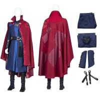 Movie Doctor Strange in the Multiverse of Madness Suit Doctor Strange Cosplay Costume With Cloak  