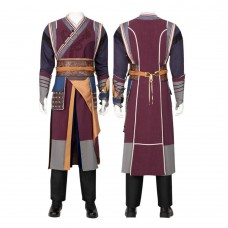 Improved Version Doctor Strange in the Multiverse of Madness Wong Cosplay Costume With Pants Vest