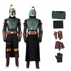 Boba Fett Cosplay Costume The Book of Cosplay Mandalorian Halloween Suit