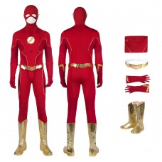 Barry Allen Halloween Suit The Flash Season 8 Cosplay Jumpsuit