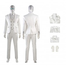 Marc Spector White Jacket Moon Knight Steven Grant Cosplay Costume