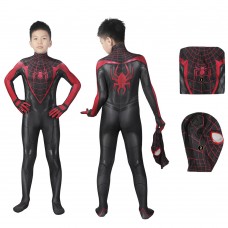 Kids Spider-Man 2 PS5 Costume Miles Morales Suit Spiderman Cosplay Jumpsuit