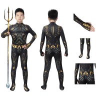 Kids Arthur Curry Cosplay Jumpsuit Aquaman Halloween Suit  
