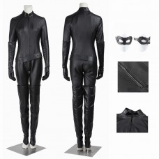 Catwoman Selina Kyle Halloween Suit The Dark Knight Rises Jumpsuit Cosplay Costume