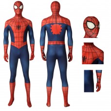 Peter Parker Suit Ultimate Spider-Man Season 1 Cosplay Costume Jumpsuit