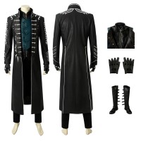 DMC Devil May Cry 5 Vergil Cosplay Costume With Jacket  