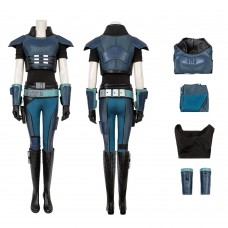 NCosplay Star Wars Halloween Outfit The Mandalorian Gina Carano Leather Cosplay Costume