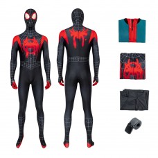 Miles Morales Jumpsuit Movie Spider-Man Into the Spider-Verse Cosplay Suit