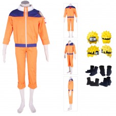 Naruto Shippuden Young Uniform Naruto Uzumaki Cosplay Costumes Suit