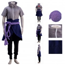 Naruto Sasuke Uchiha Cosplay Costume With Jacket Cloak