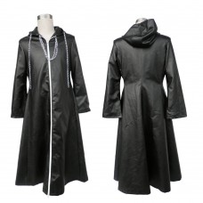 Game Kingdom Hearts Organization XIII Cosplay Suit Black Coat