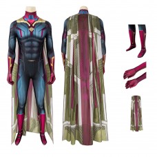 Wanda Vision Cosplay Suit Avengers 3 Infinity War Vision Jumpsuit
