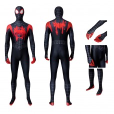 Spiderman Into The Spider-Verse Cosplay Suit Miles Morales Jumpsuit
