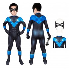 Batman Under the Red Hood Richard Grayson Suit Nightwing Cosplay Jumpsuit For Kids
