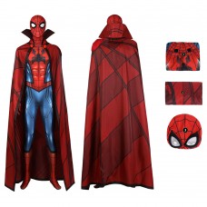 What If Jumpsuit Zombie Hunter Spider-Man Cosplay Suit With Cloak