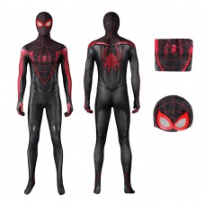 Spider-Man 2 PS5 Cosplay Costume Spiderman Miles Morales Polyester Jumpsuit