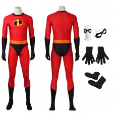 Incredibles 2 Cosplay Costumes Bob Parr Halloween Bodysuit With Eye Mask