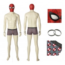 Spiderman Peter Parker Cosplay Costume Spider-Man PS4 Undies Polyester Jumpsuit