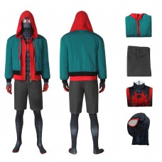 Miles Morales Polyester Suit Spider-Man Into the Spider-Verse Jumpsuit
