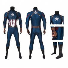 Avengers 4 Endgame Steve Rogers Cosplay Costume Captain America Suit