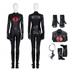 G I Joe The Rise of Cobra Baroness Black Costume G I Joe Cosplay Jumpsuit