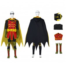 Batman Robin Halloween Suit Battle of the Super Sons Damian Wayne Cosplay Costumes
