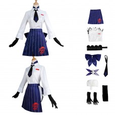 Genshin Impact Dress Eula Pizza Hut Cosplay Suit