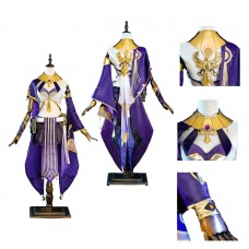 Game Genshin Impact Candace Leather Cosplay Costume