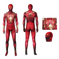 Iron Spider Armor Red Cosplay Jumpsuit Spider-Man Cosplay Outfits for Halloween Party  