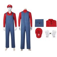 The Super Mario Bros Movie Cosplay Suit Mario Halloween Outfits  