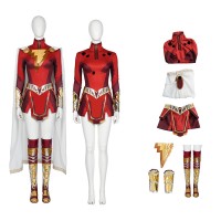 Shazam Fury of the Gods Female Cosplay Costumes Mary Suit  