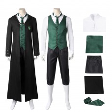 Hogwarts Legacy Slytherin Boys School Uniform Cosplay Suit