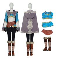 The Legend of Zelda Tears of the Kingdom Halloween Outfit Uniform Princess Zelda Cosplay Suit  