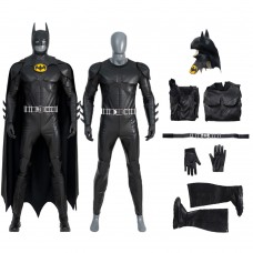 2023 Michael Keaton Male Batman Cosplay Costumes The Flash Halloween Suits