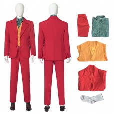 Joker Red Cosplay Costumes Joaquin Phoenix Halloween Suit