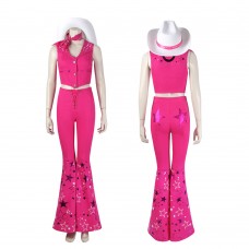 Barbie Pink Cosplay Costumes Barbie 2023 Movie Uniform Female Halloween Suit