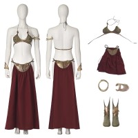 Star Wars 6 Cosplay Costumes Princess Leia Costumes Female Slave Outfit  
