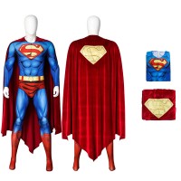 Superman Bodysuit Cosplay Costumes Clark Kent Suit  