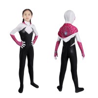 Spider-Man Across The Spider-Verse Cosplay Costumes Gwen Jumpsuit for Kids  