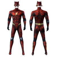 The Flash Movie Cosplay Costumes Barry Allen Parallel Universe Edition Jumpsuit  