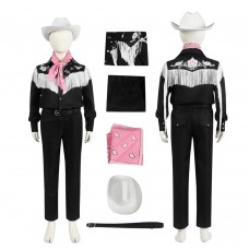 2023 Film Ken Costume Kids Barbie Ken Cowboy Cosplay Suit