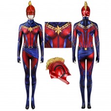Captain Marvel Cosplay Jumpsuit Avengers Endgame Carol Danvers Costume